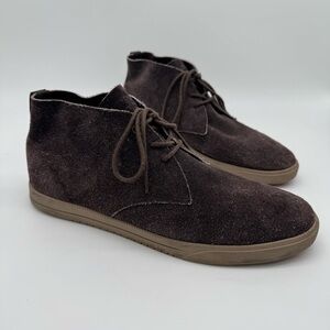 Clae LA Strayhorn Dark Purple-Gray Suede Leather Boot Size 11.5